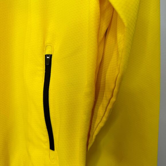 Ralph Lauren Polo Sport Yellow Ripstop Hooded Zipper Windbreaker Jacket Men's M - Picture 8 of 14